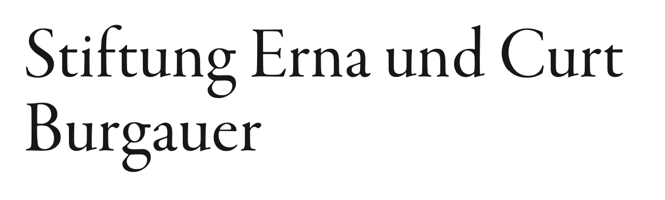 Stiftung Erna und Curt Burgauer